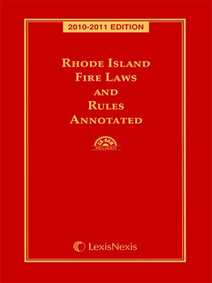 cover image of Rhode Island Fire Laws and Rules Annotated
